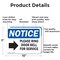 Signmission Please Ring Door Bell For Service, 10 in W x Rectangle, Aluminum OS-2PACK-NS-A-710-L-17581 - alternate 5
